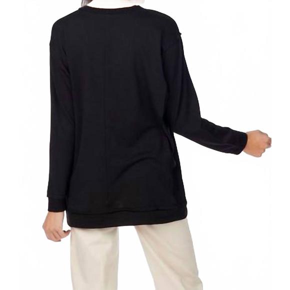 NEW MUDPIE willie long sleeve tee in black - Picture 3 of 6